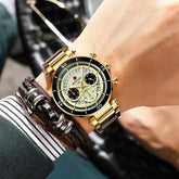 Simple Watches GSCWQW2322 Wasserdichte Quarz-Armbanduhr aus Edelstahl